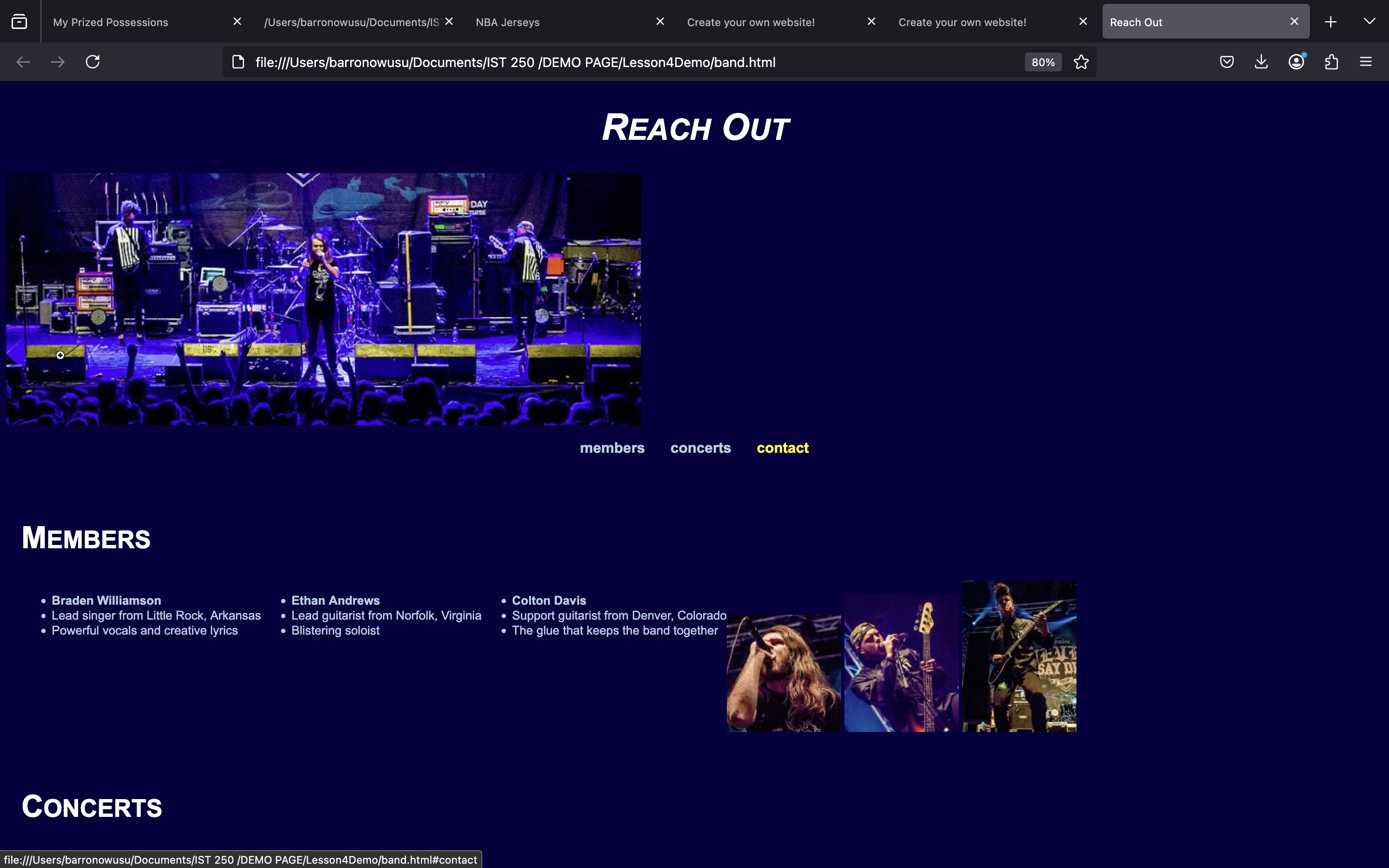Practice Activity 1 Screenshot
